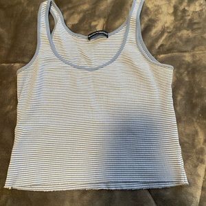 Blue and white striped Brandy Melville tank. One size (fits small and medium)